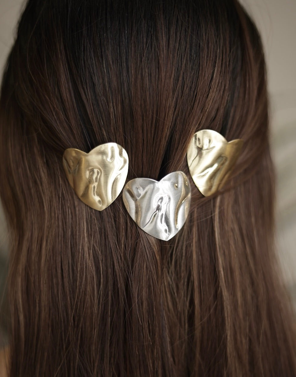 Isla - Heart Hair Clips