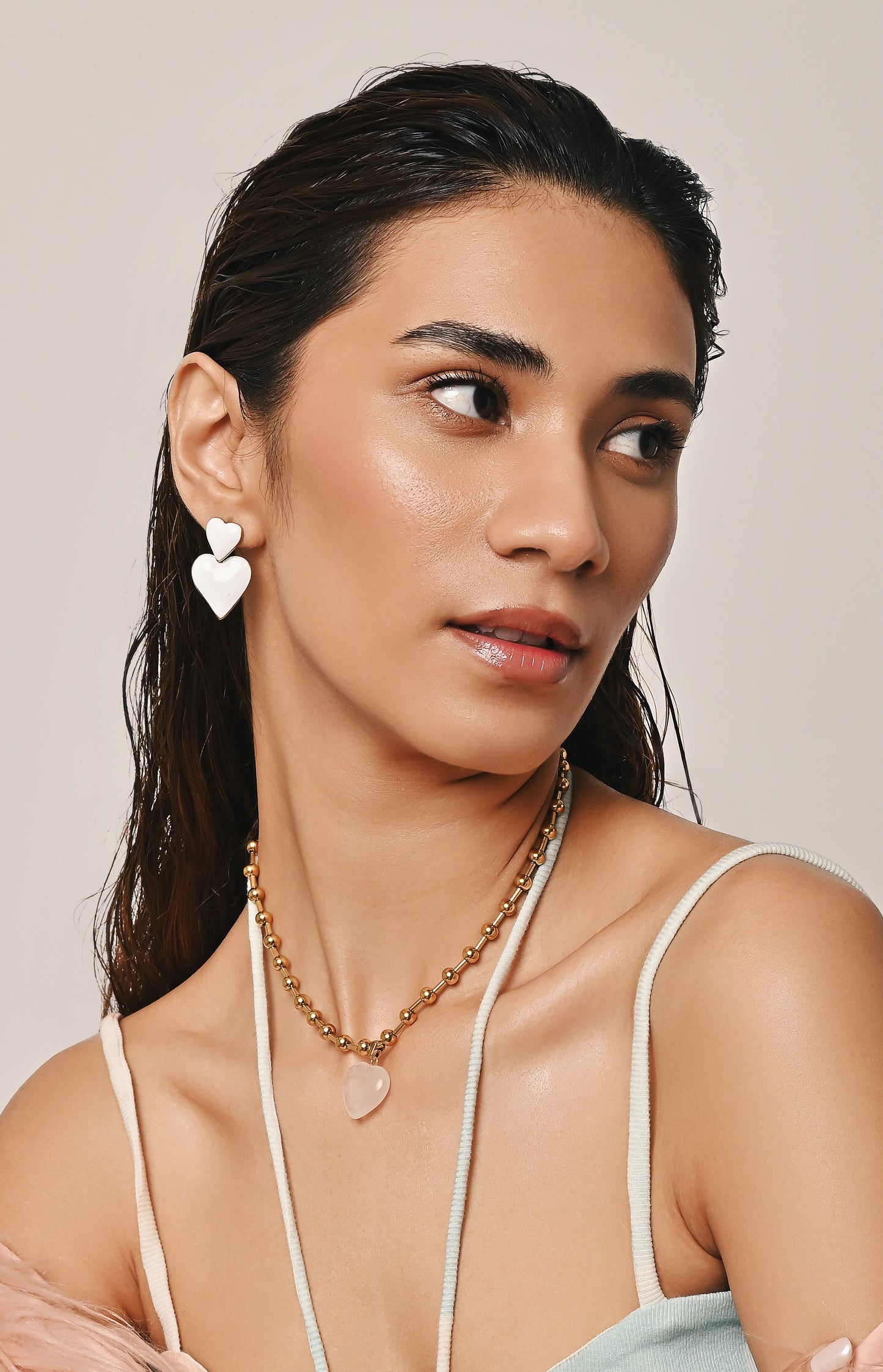 Fallon Double Heart Earrings