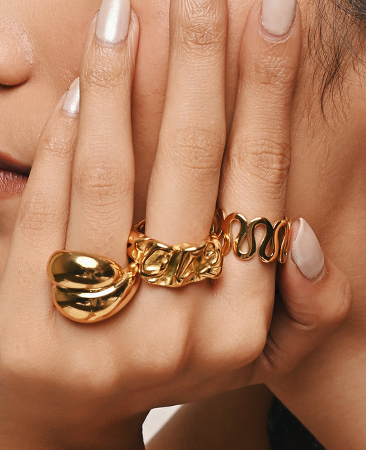 Fallon Molten Ring