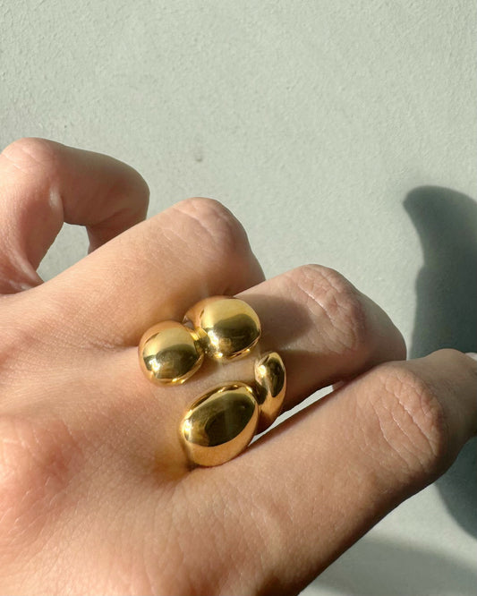 Rae Double Pebble Ring