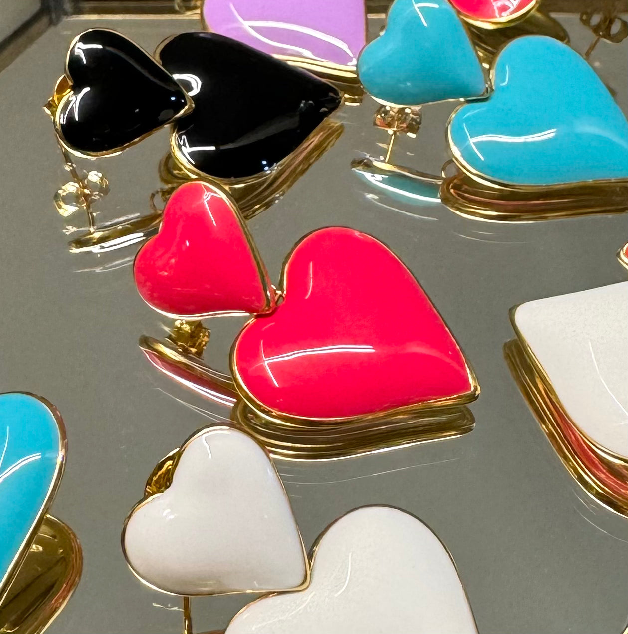 Fallon Double Heart Earrings