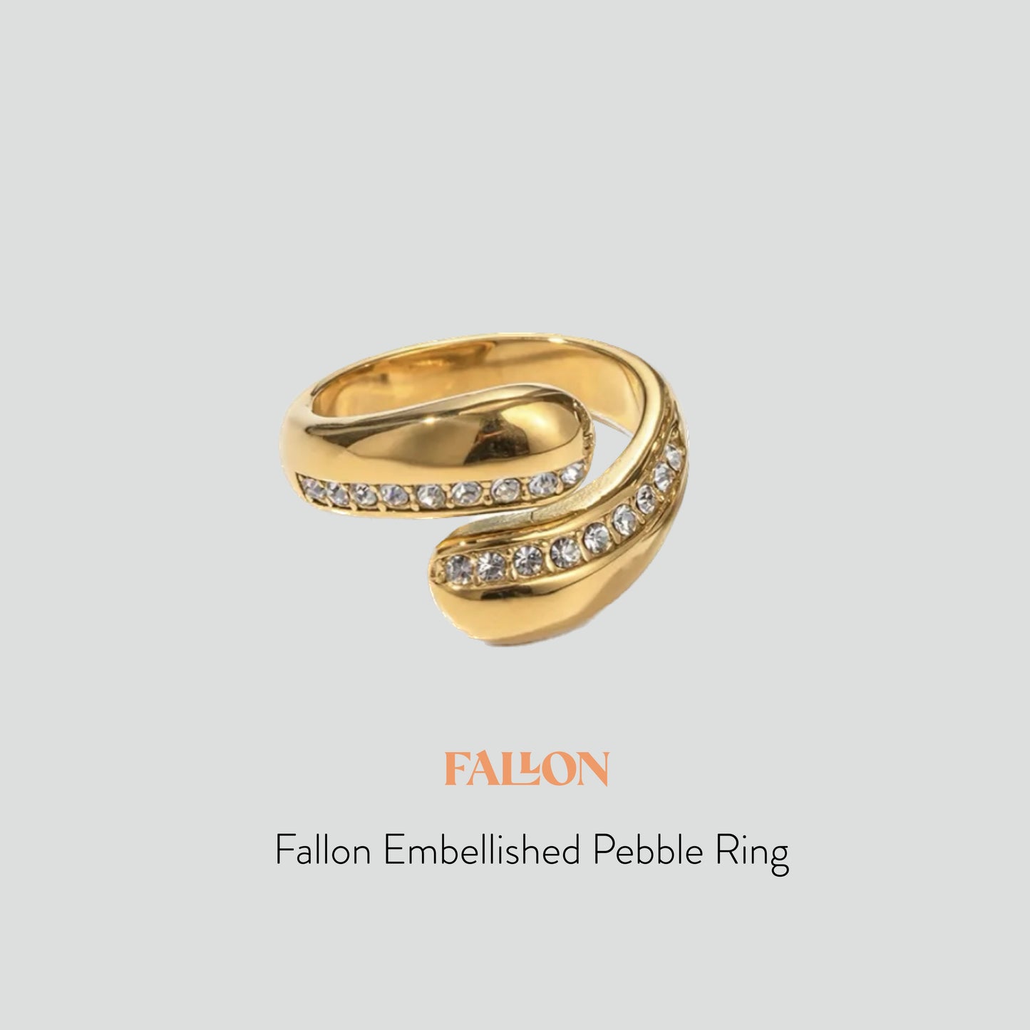 Fallon Pebble Ring | Adjustable