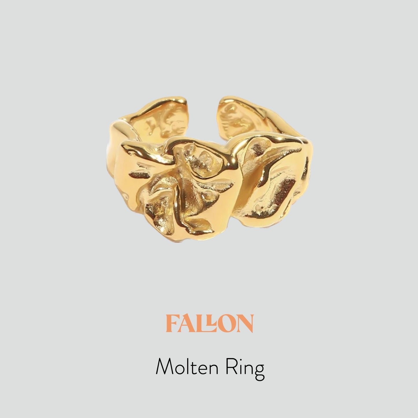 Fallon Molten Ring