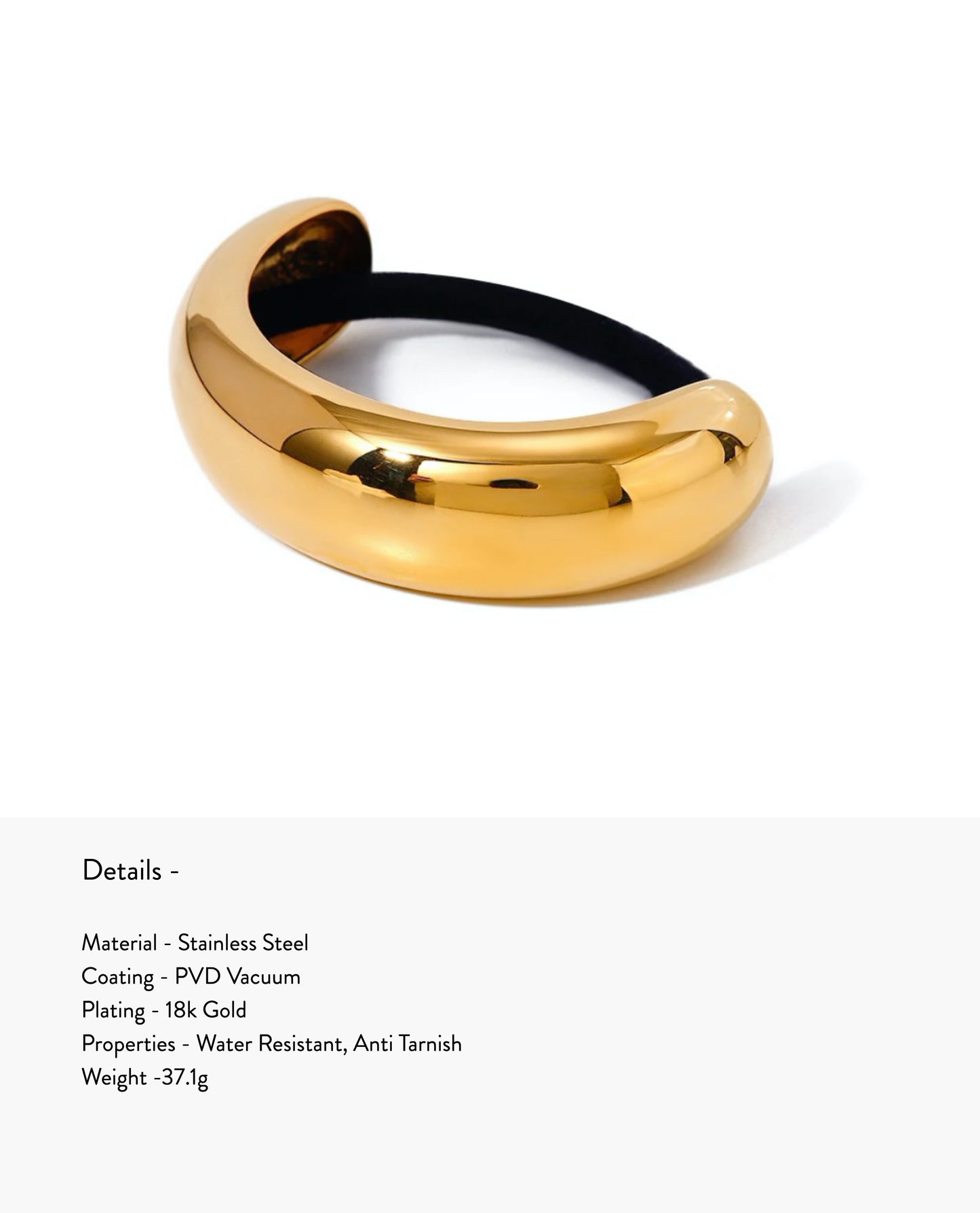 Isla - Dove Pony Cuff  (Gold)