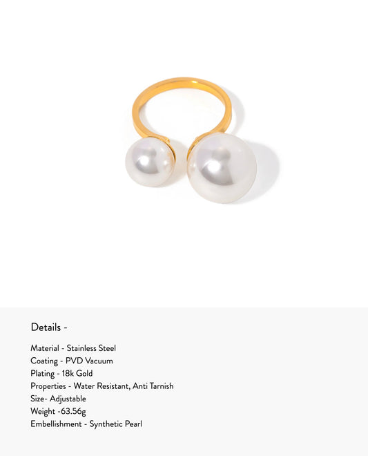 Isla - Pearl Ring | Adjustable