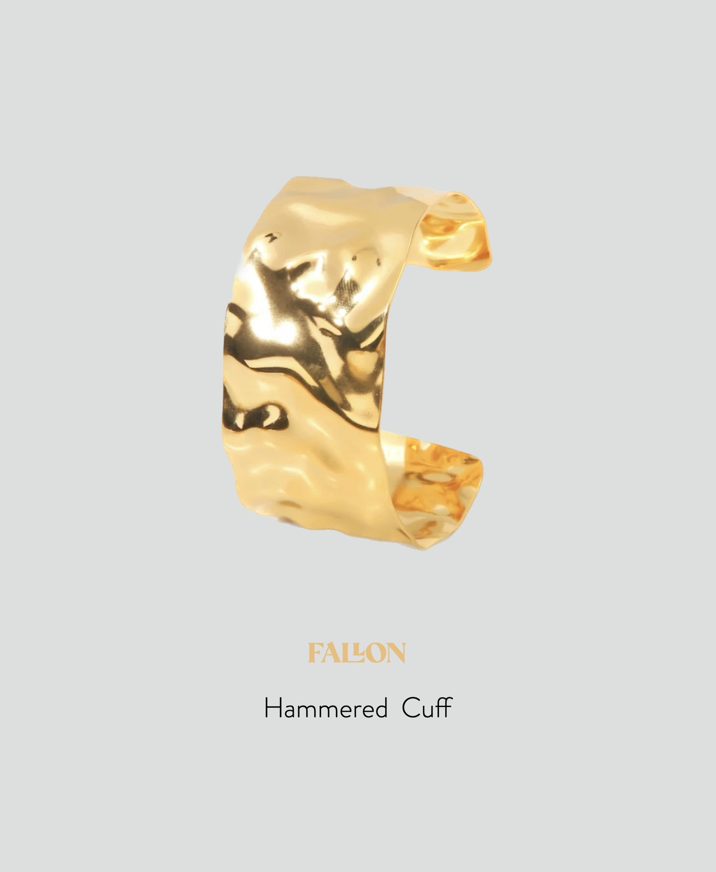 Fallon Hammered Cuff (Adjustable)