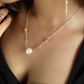 Kaia Rose Quartz & Pearl Necklace