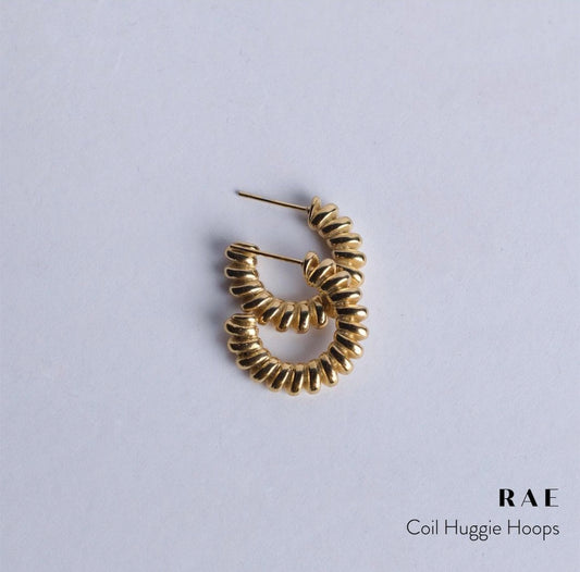 Rae Coil Huggie Hoops