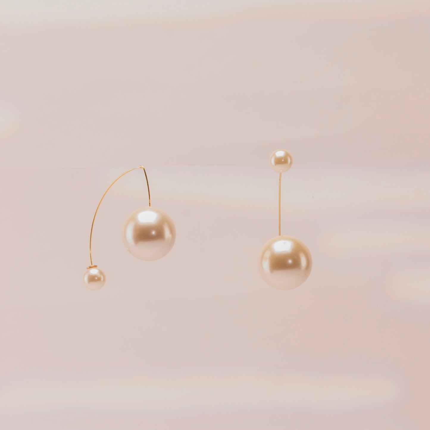 Akemi Double Pearl Earrings