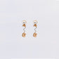 Nour Rose Gold Crystal Earrings